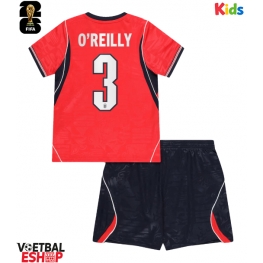 Engeland Nico O'Reilly #3 Uit tenue Kids WK 2026 Korte Mouw (+ Korte broeken)